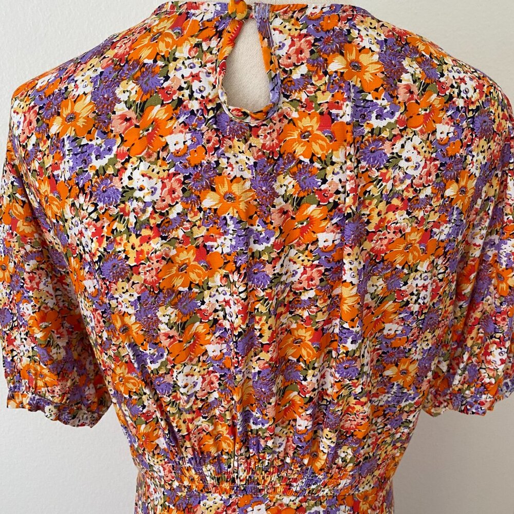 NWT Faithfull the Brand Beline Midi Dress Meja Floral Print - L - Picture 6 of 12